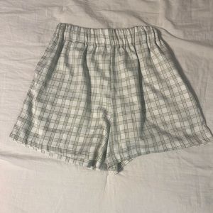 Brandy Melville Green & White Shorts